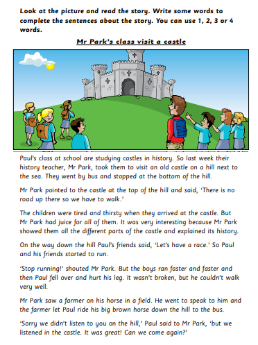 Reading and Writing Part 5